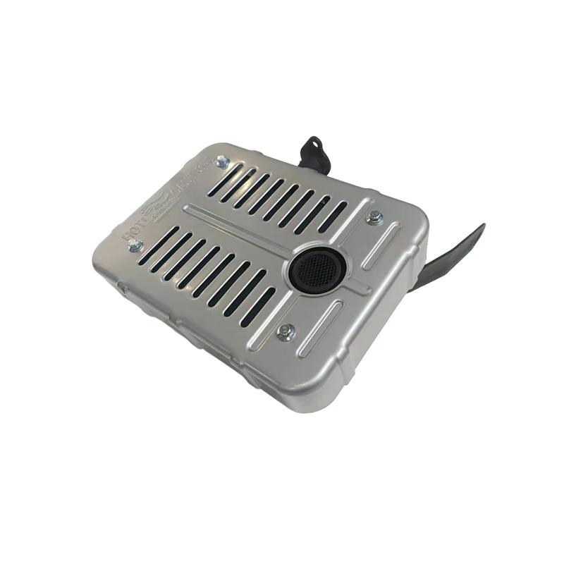 5kw 6.5kw 8kw 186f Iron Black Muffler for diesel Engine Spare Parts in Stock image 3