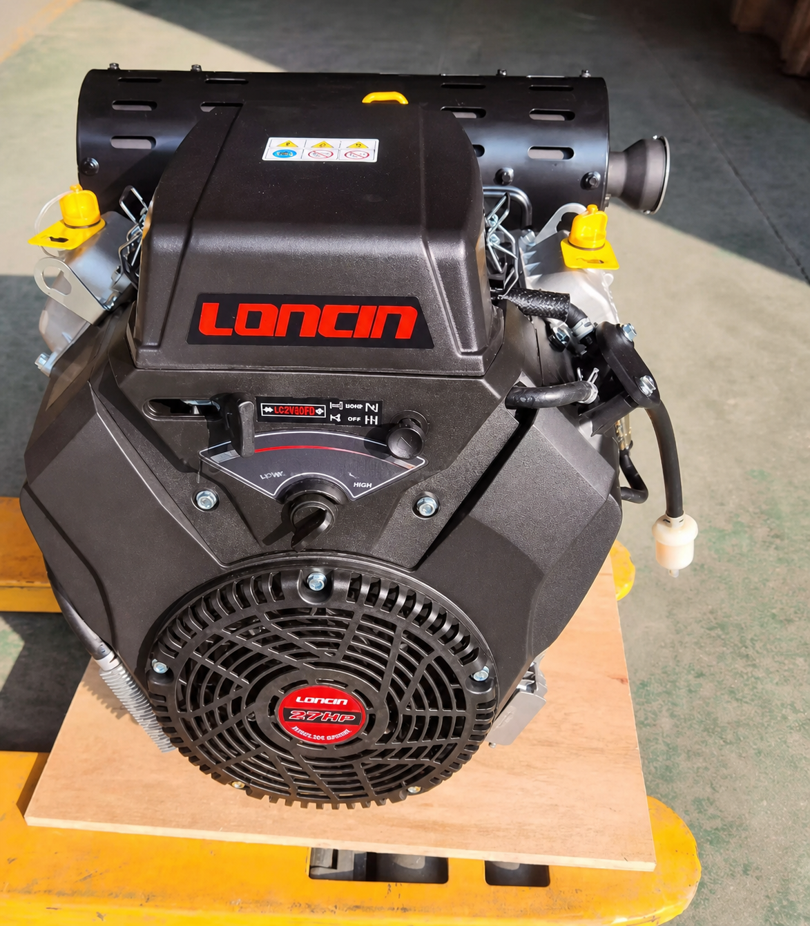 Loncin LC2V80FD 27HP V-Twin Gasoline Engine 764cc 4-Stroke Double Cylinder Electric Start Motor for Construction Machinery