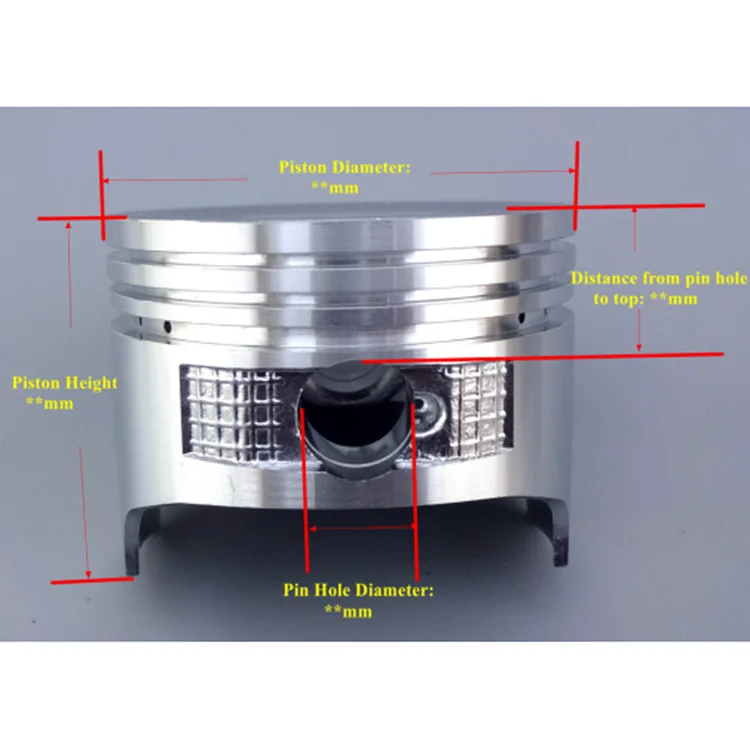 Best Seller Different Types 168 5.5hp 6.5hp Gasoline Generator Spare Parts 88mm Piston for construction gx390 Engine image 3