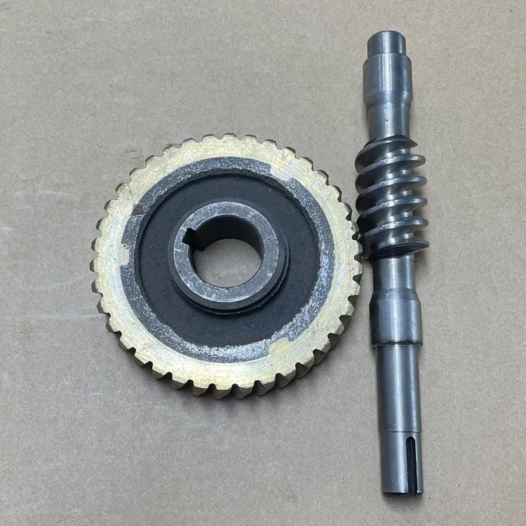 Durable Worm Gear and Worm Shaft Set for Concrete Power Trowel Gearbox Replacement Parts image 2
