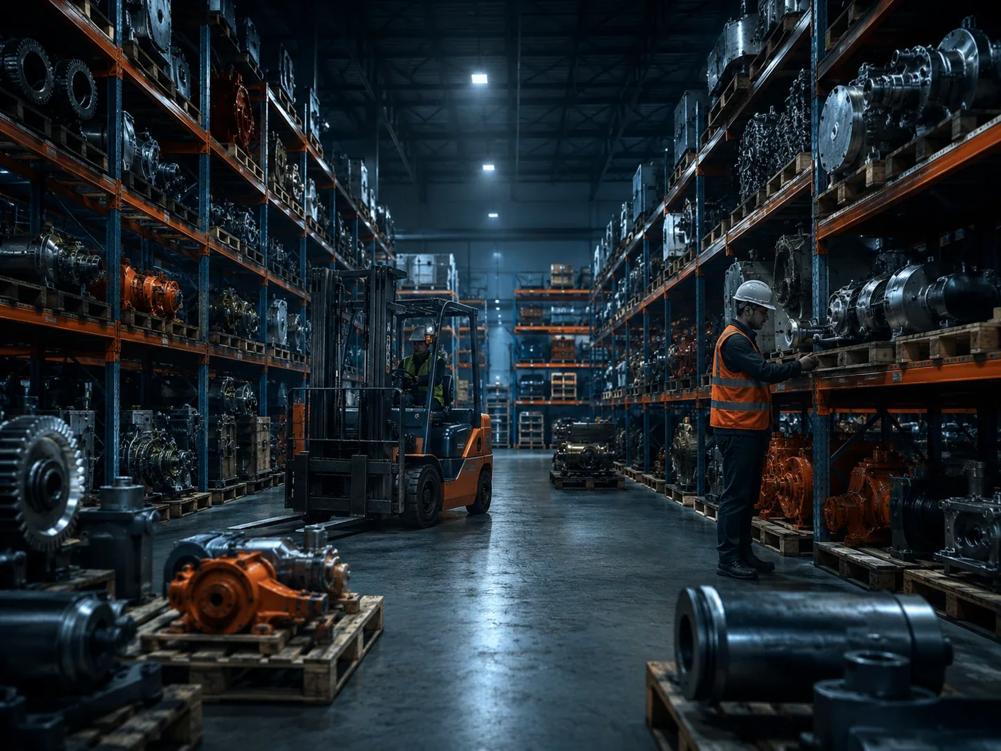 Industrial parts warehouse