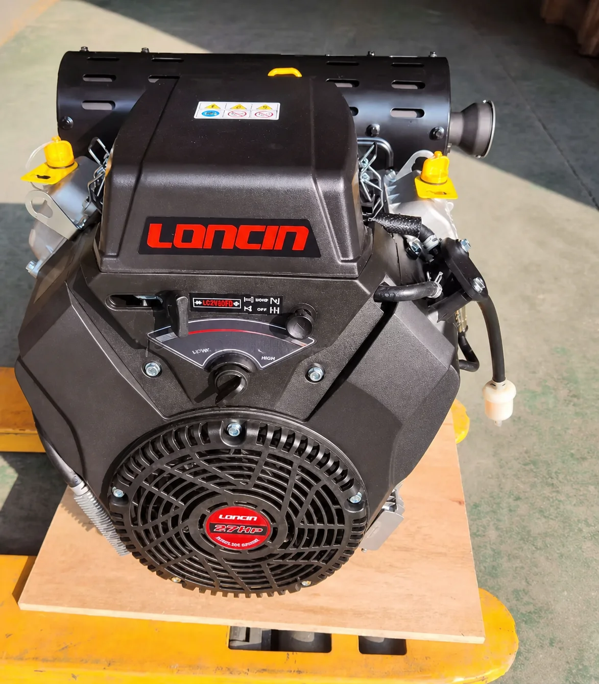 Loncin LC2V80FD 27HP V-Twin Gasoline Engine 764cc 4-Stroke Double Cylinder Electric Start Motor for Construction Machinery