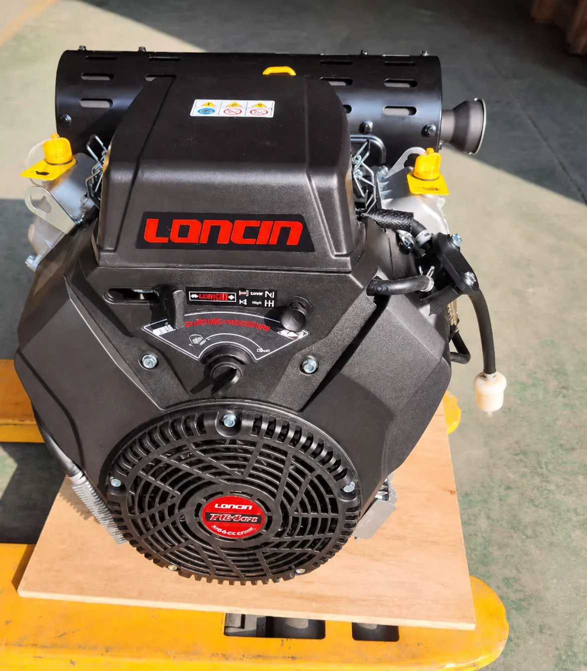 Loncin LC2V80FD-EFI 27HP V-Twin Gasoline Engine 764cc 4-Stroke Electric Start Motor for Construction Machinery Power Station