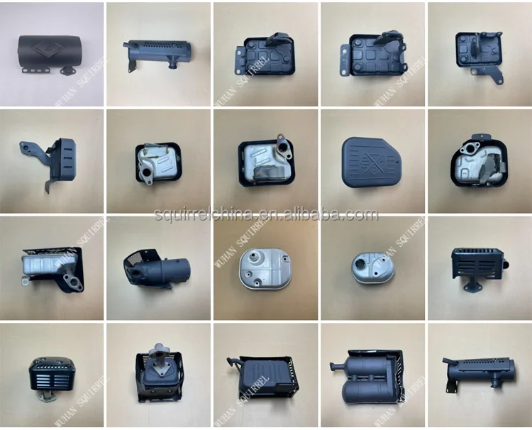 New Engine Spare Parts for gasoline engine Muffler for gx100 gx160 gx270 gx390 Construction Machinery Parts image 2